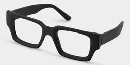 Garza Rectangle Black Glasses2
