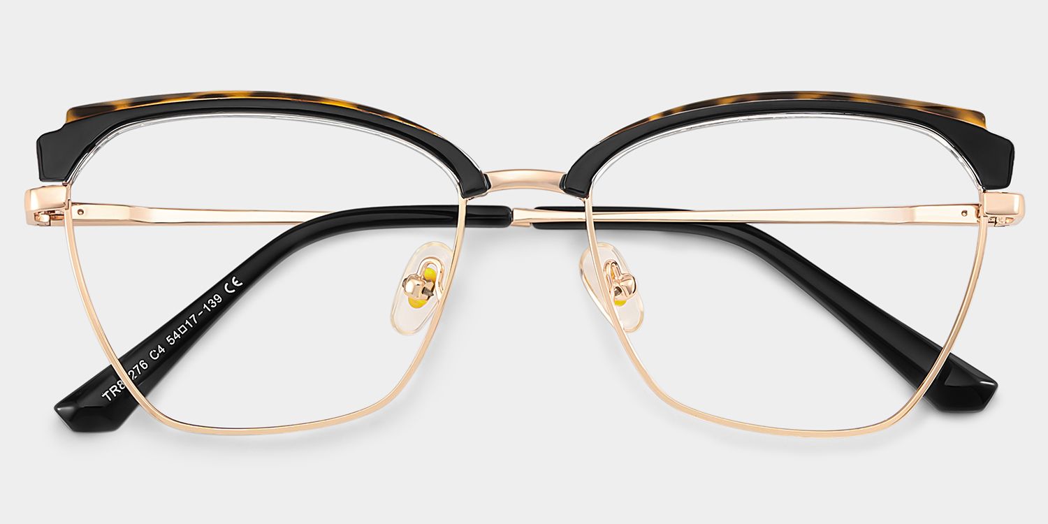 Phoebe Browline Tortoise Frame Eyeglasses for Woman| ZEELOOL UK2