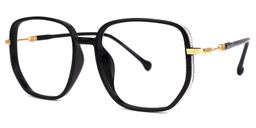 Joana Geometric Black Glasses1