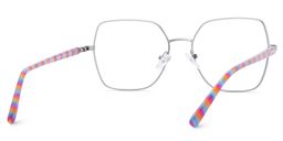 Billie Geometric Silver Glasses5