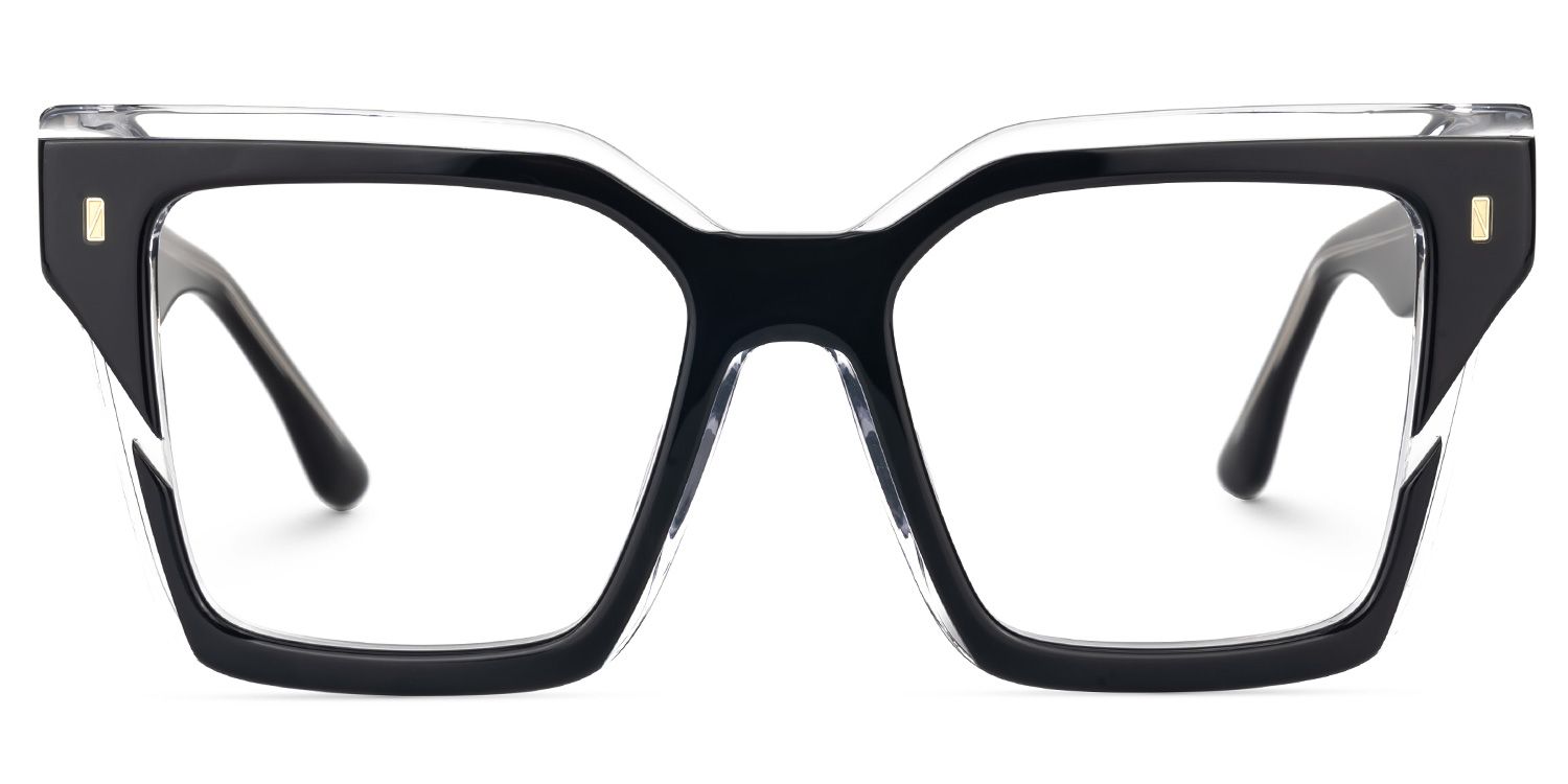 Square Jhordy Black Glasses deals -Zeelool Glasses0