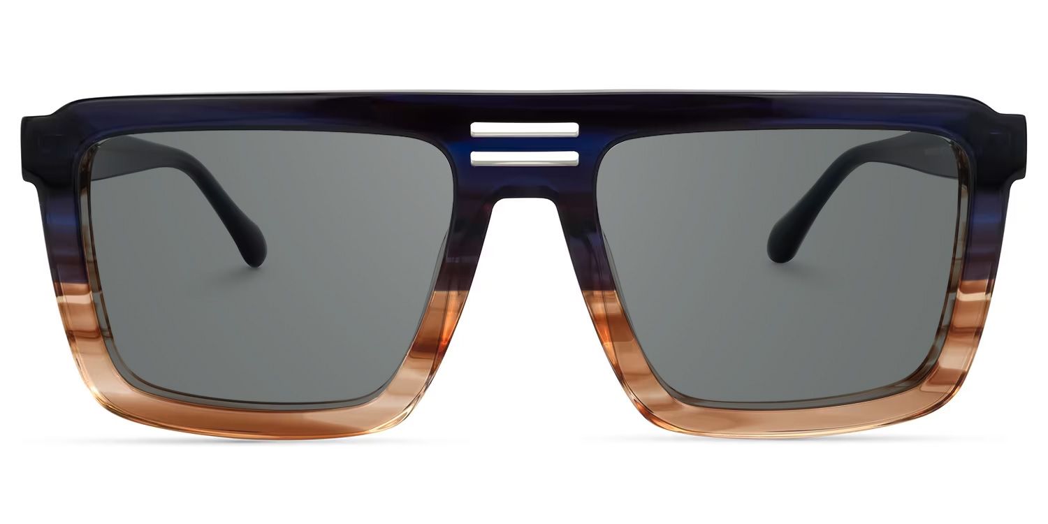 Yamilex Square Two-Tone Sunglasses | ZEELOOL UK0
