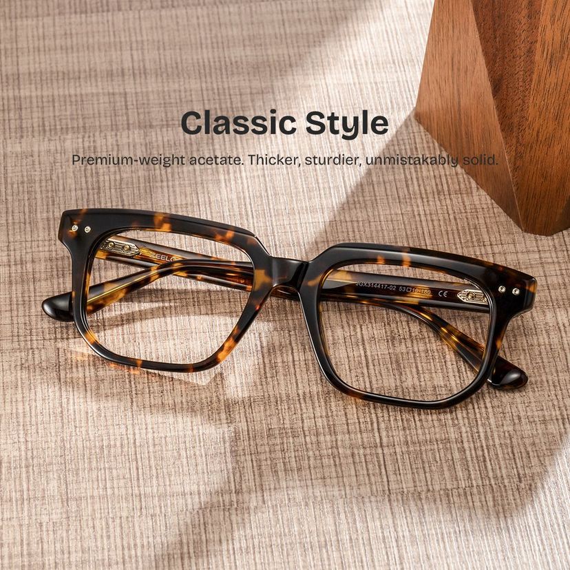 Michael Square Tortoise Glasses