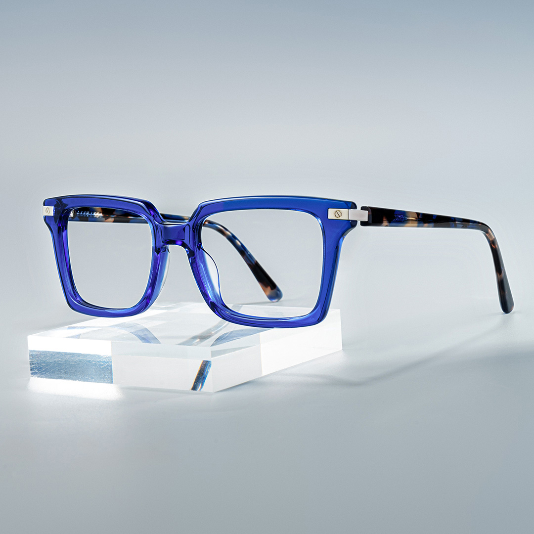 Langston Rectangle Blue Glasses0