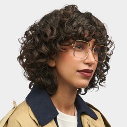 Toure Square Gold Glasses1