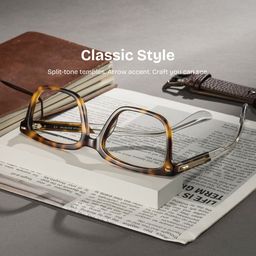 George Rectangle Tortoise Glasses0