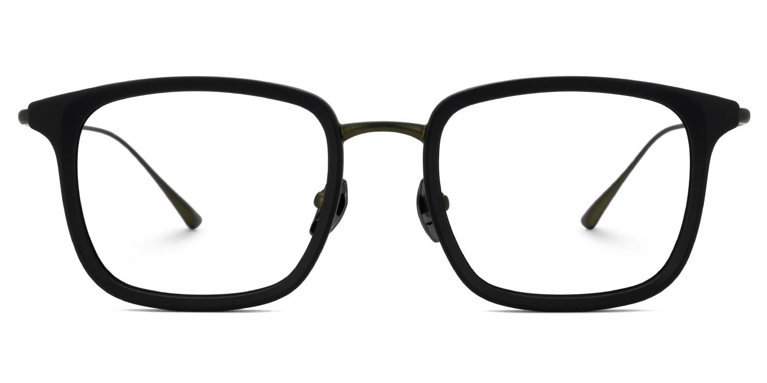 Gonzales Titanium Black Frame Glasses with Square Shape | ZEELOOL UK0