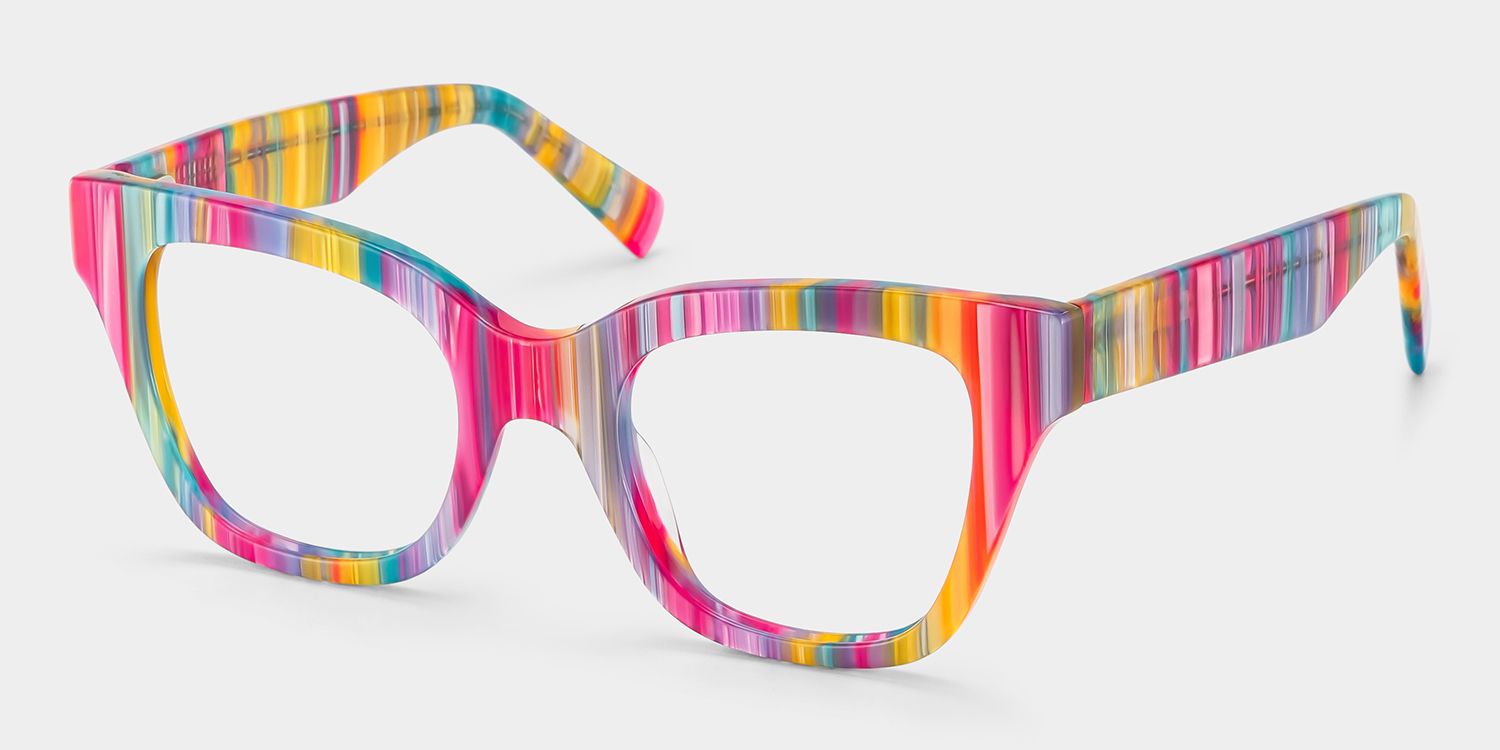 Nereyda Candy Color Eyeglasses Skittles | ZEELOOL UK2