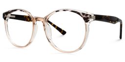 Jumesha Beige Round Glasses1