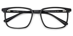 Aidan Rectangle Black Glasses3