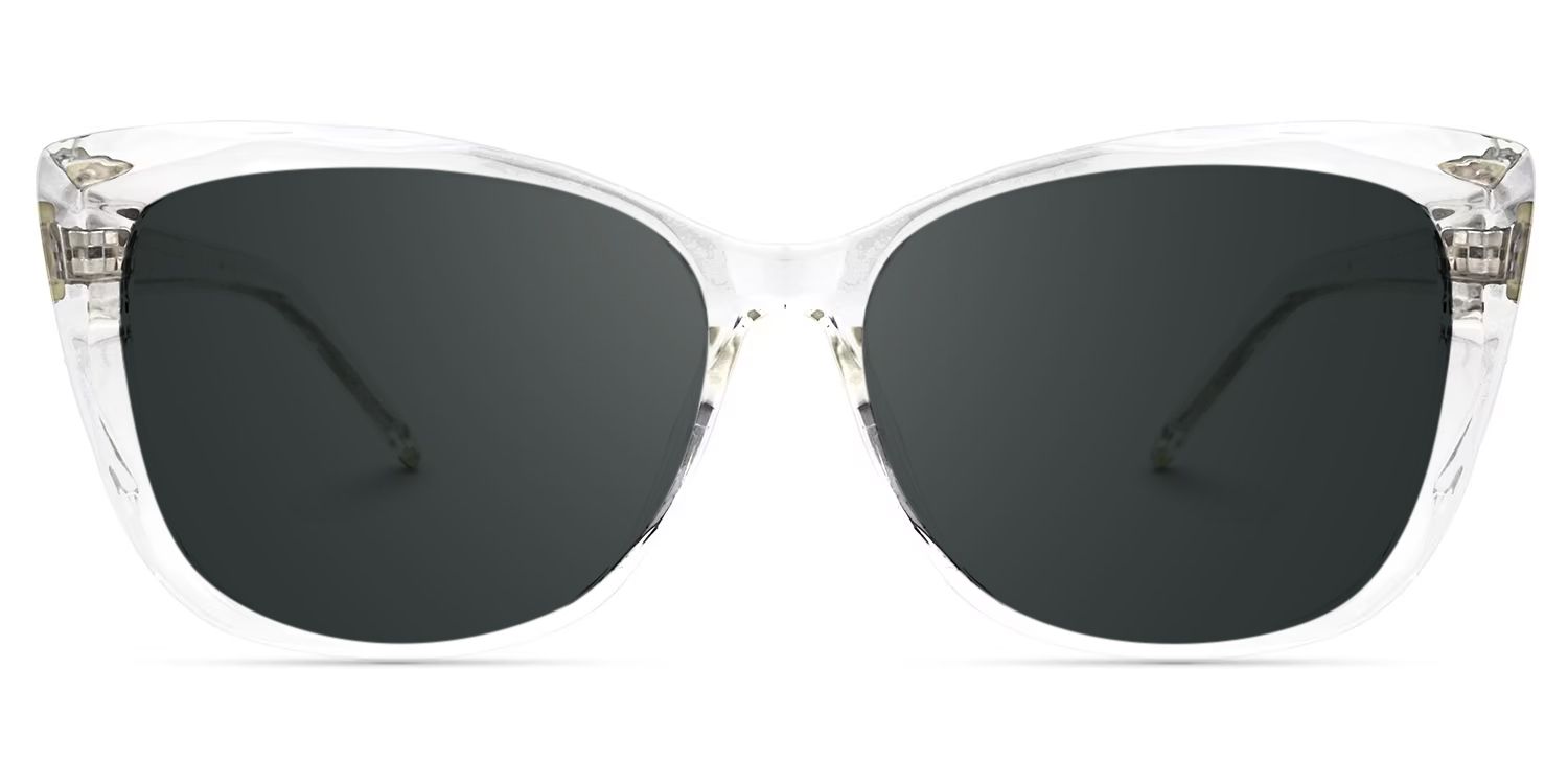 Farris Clear Classy Cat eye Frame Sunglasses | ZEELOOL UK0
