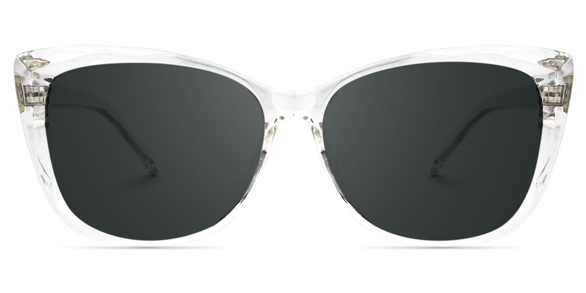 Farris Clear Classy Cat eye Frame Sunglasses | ZEELOOL UK0