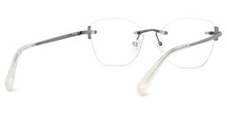 Jaxon Rectangle Silver Glasses5