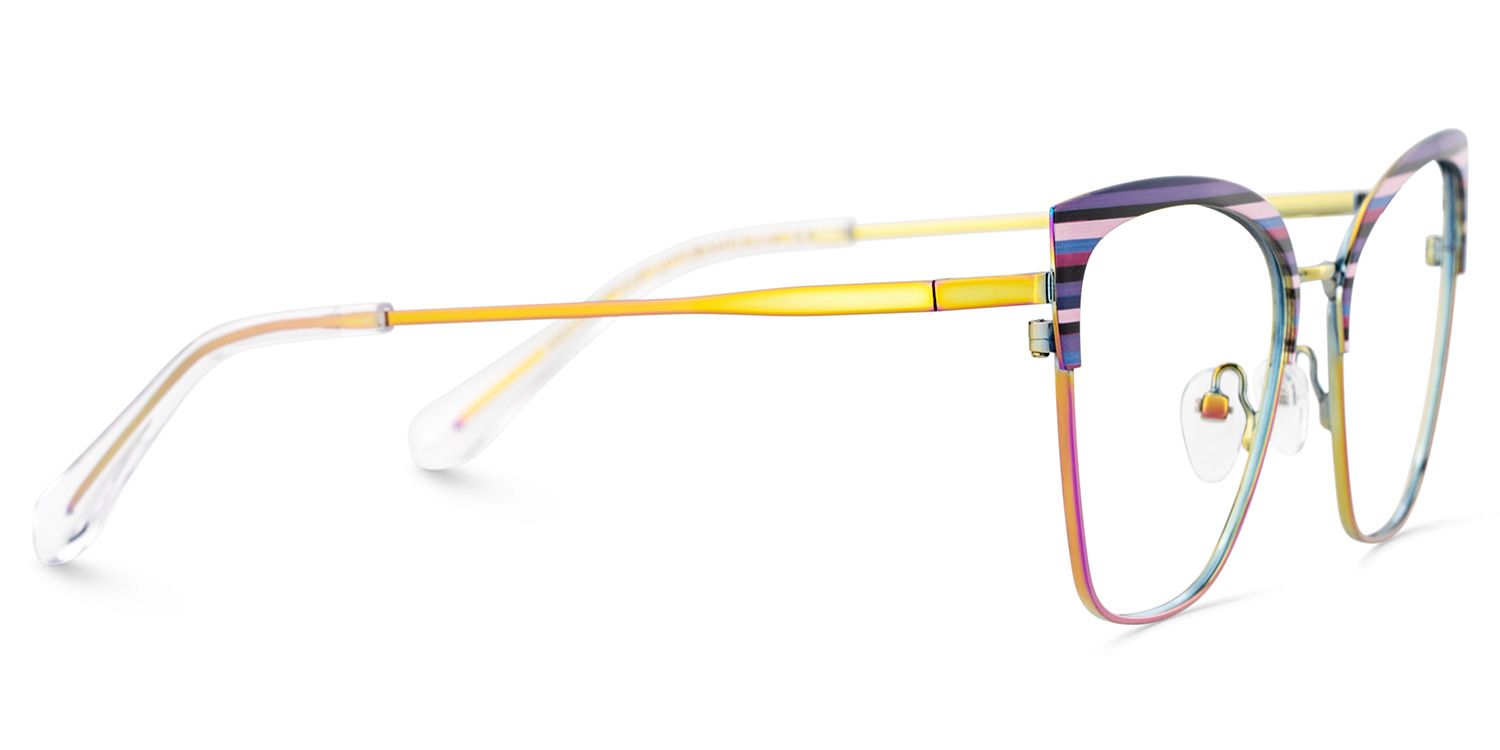 Harley Browline Purple Color Frame Glasses for Women | ZEELOOL UK4