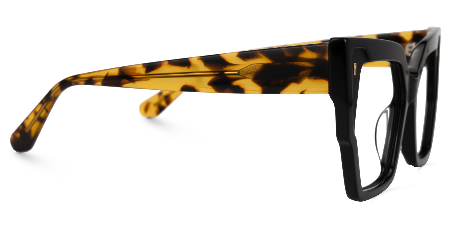 Tefonie Geometric Black Glasses2