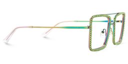 Diva Square Green Glasses4