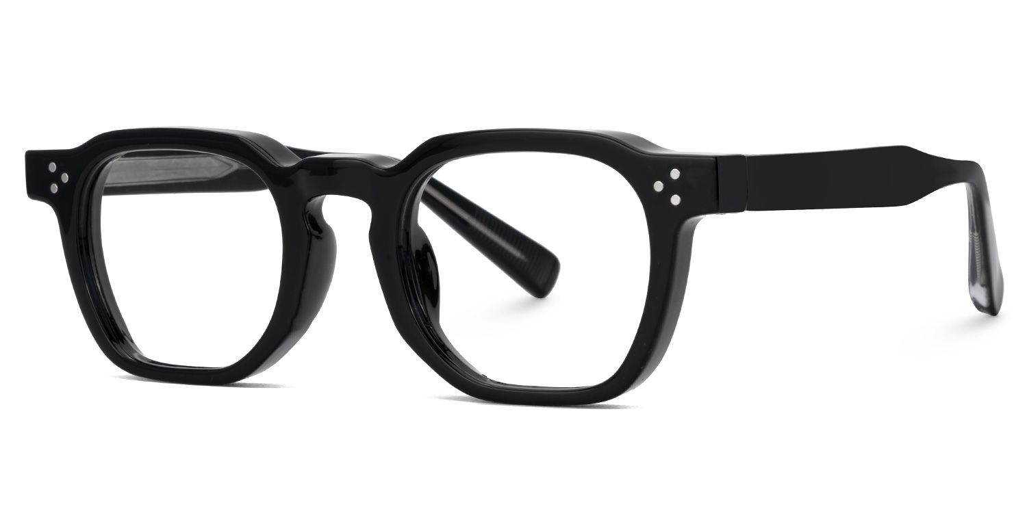 Moaya Eyeglasses in Square Black Frame | ZEELOOL UK1