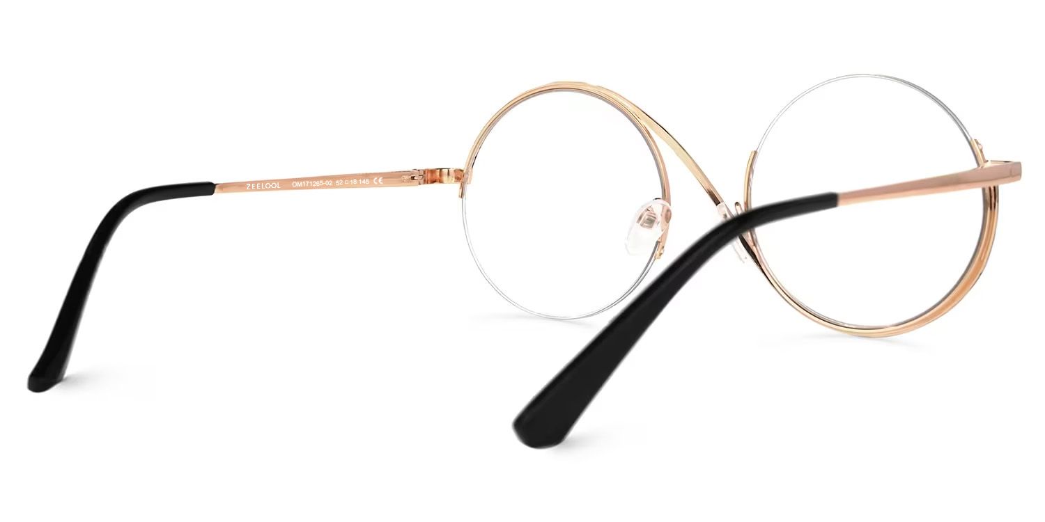 Witch Glasses - Flozif Round Black Frame Glasses | Zeelool5