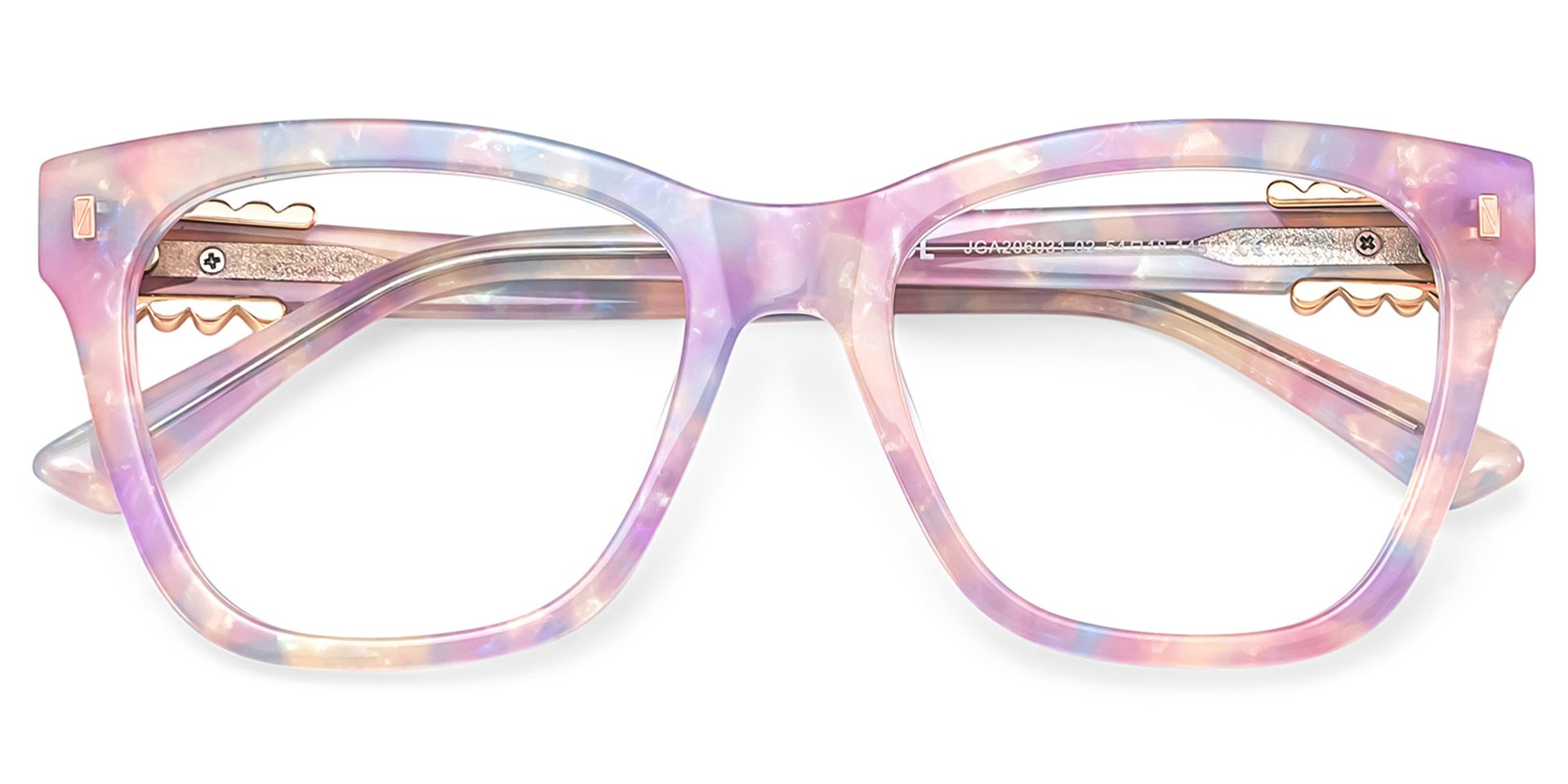 Square Purple Eyeglasses- Mae Acetate Frame Glasses1