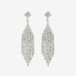 Stylish Tassel Silver Needle Earrings1