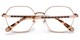 Dunbar Geometric Rose Gold Glasses4