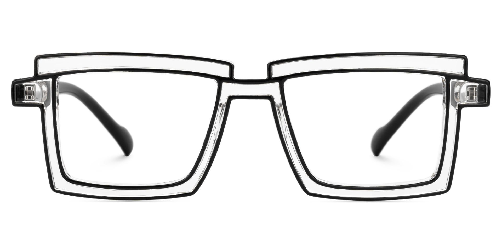 Zephyr Clear Glasses in Cyberpunk Style Eyeglasses1