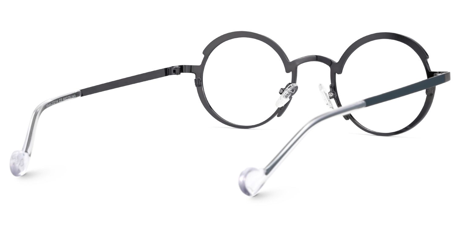 Huesties Round Two-Tone Full-Frame Glasses | ZEELOOL UK3