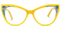 Molke Cateye Yellow Glasses0