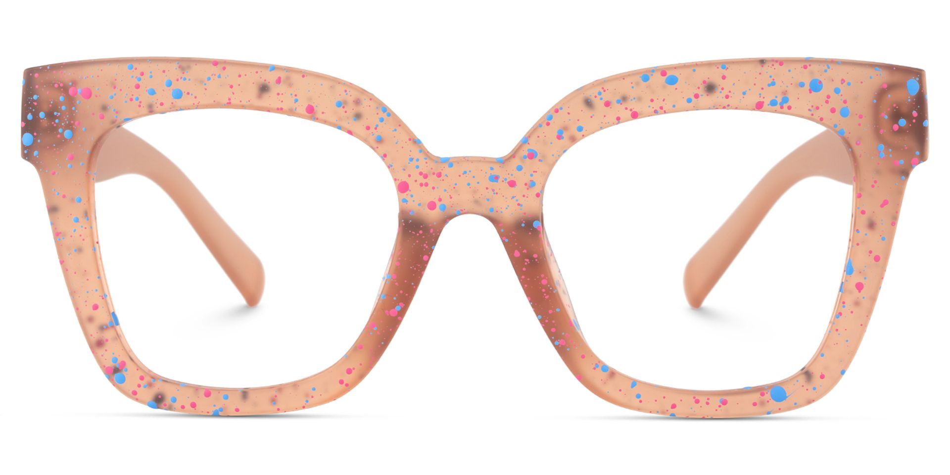 Malcolm Large Square Nerdy Glasses with Matte Brown1