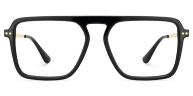 Briannie Aviator Black Glasses