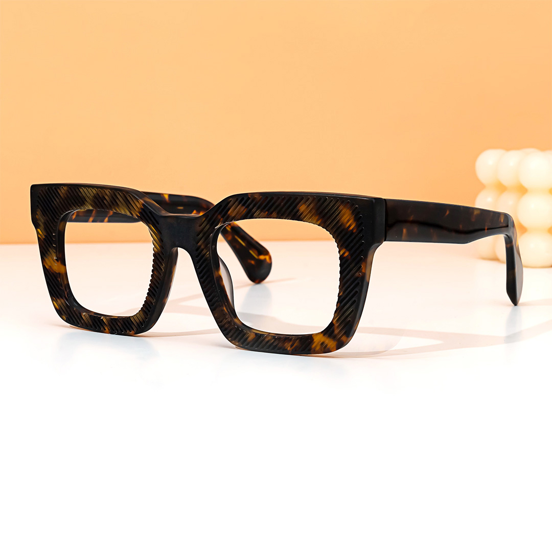 Keisa Square Tortoise Glasses4