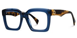Faridah Square Blue Glasses1