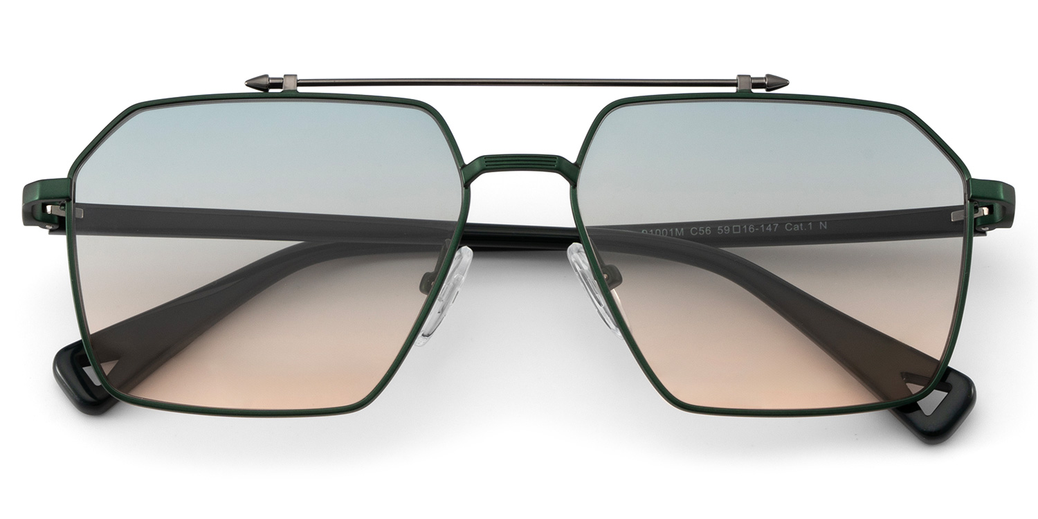 Casablanca Aviator Green Sunglasses1