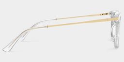 Selena Rectangle Clear Glasses3