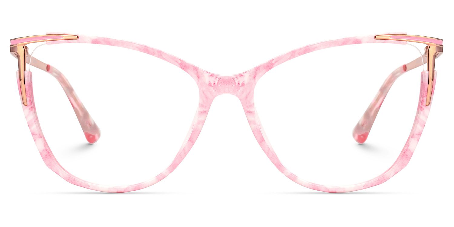 New Pink-Floral Color for Yomary Mixed-Material Eyeglasses  | ZEELOOL UK0