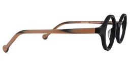 Arale Round Black Glasses2