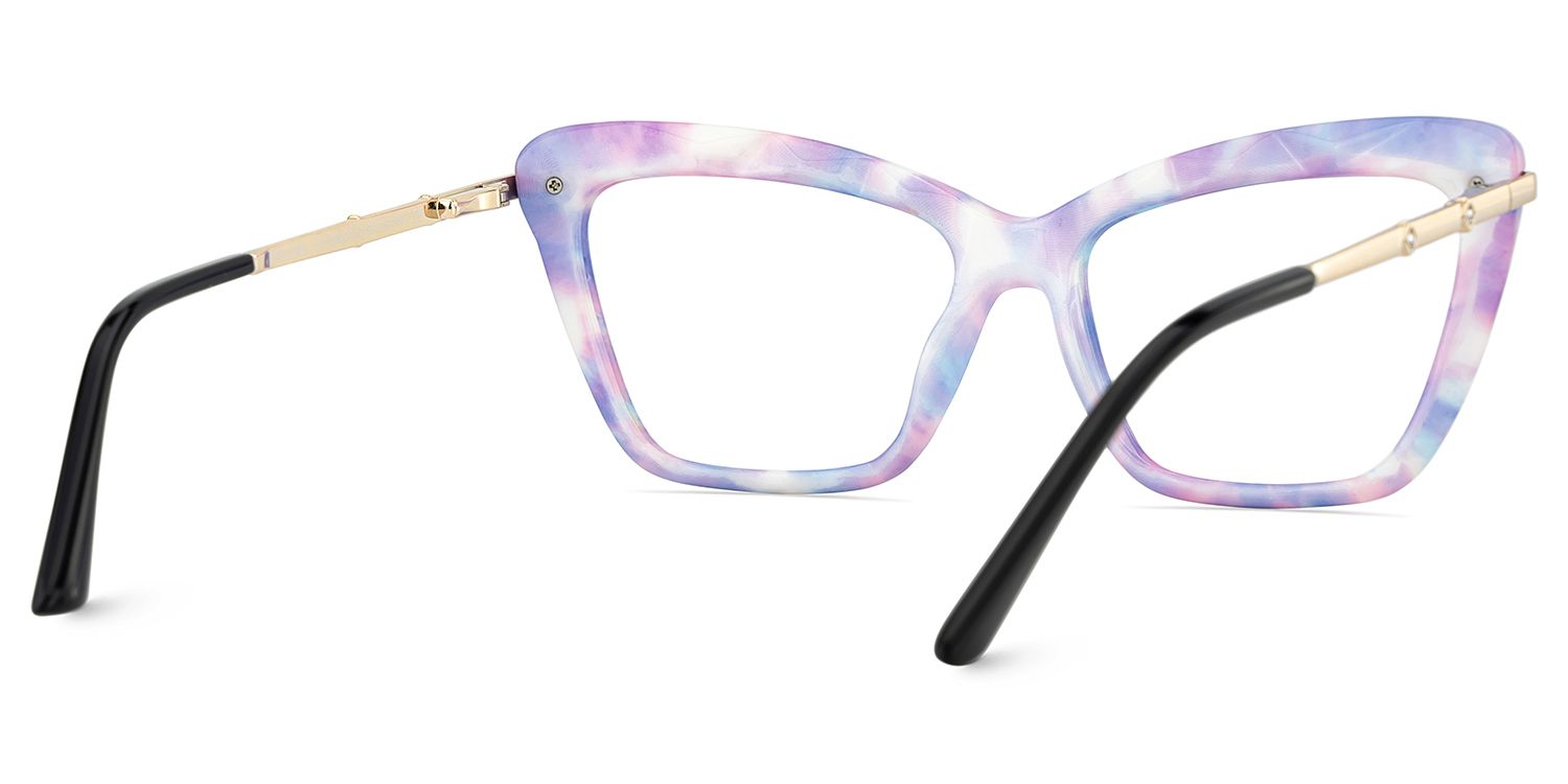 Juliet Cateye Purple TR90 Frame Glasses | ZEELOOL UK5