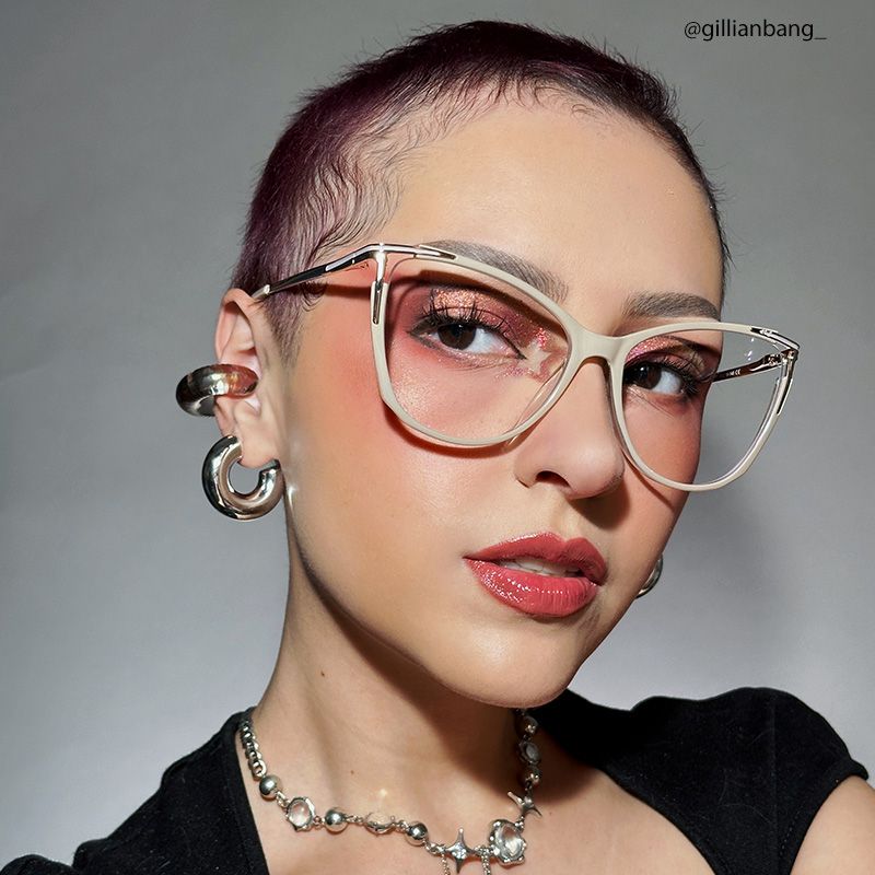 Yomary Cateye Khaki Glasses