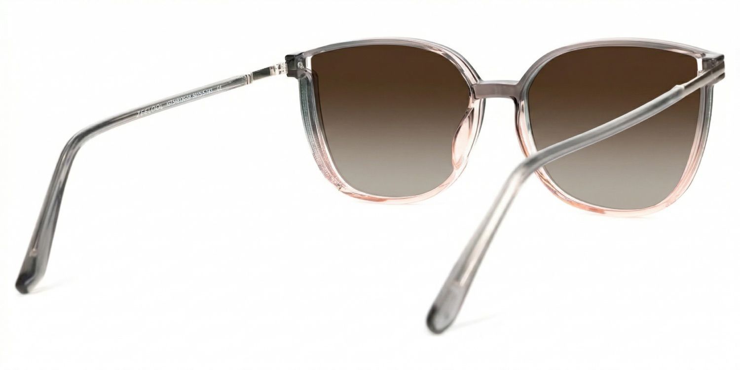 Rodz Tr90 Gray-Pink Square Frame Sunglasses | ZEELOOL UK3