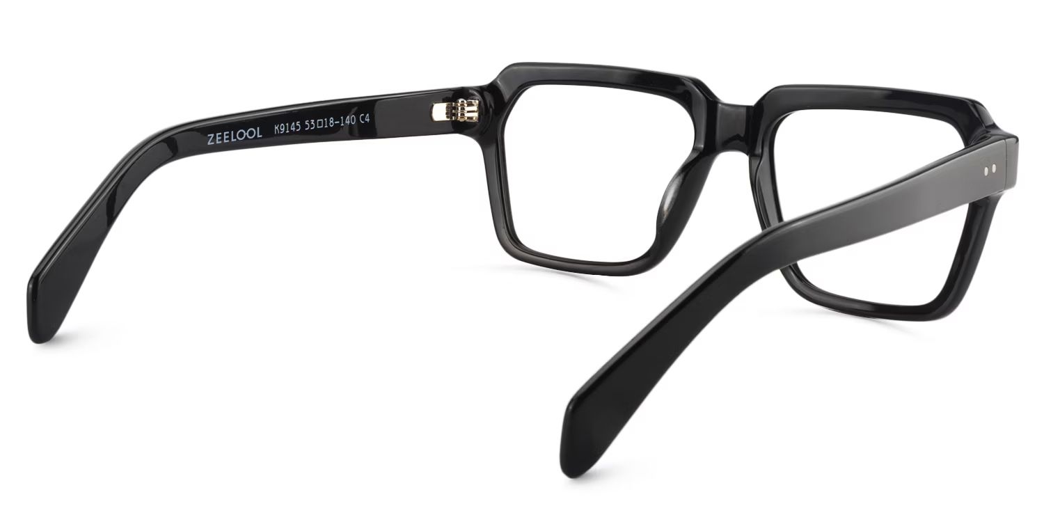 Square Black Glasses | ZEELOOL UK5