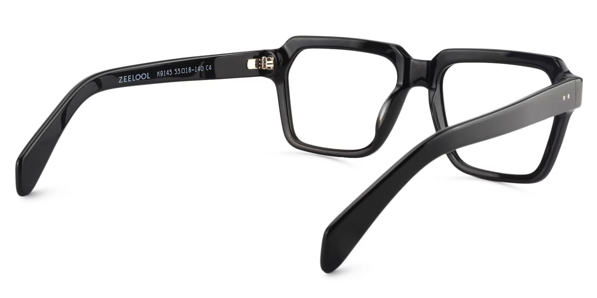 Square Black Glasses | ZEELOOL UK5