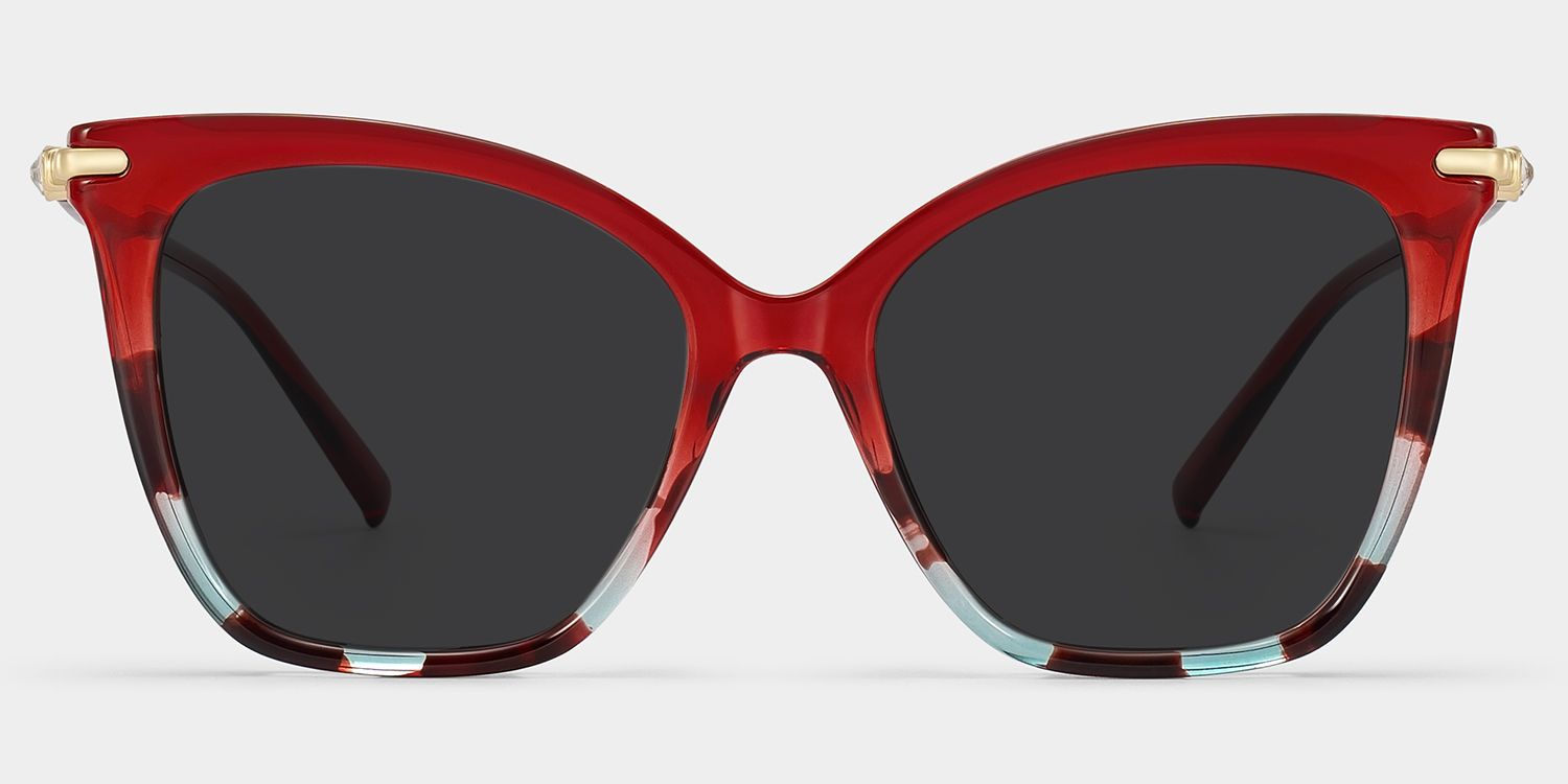 Lamar Tr90 Red Frame Sunglasses | ZEELOOL UK0