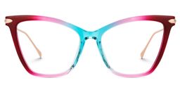 Hilary Butterfly Red-Blue Glasses0