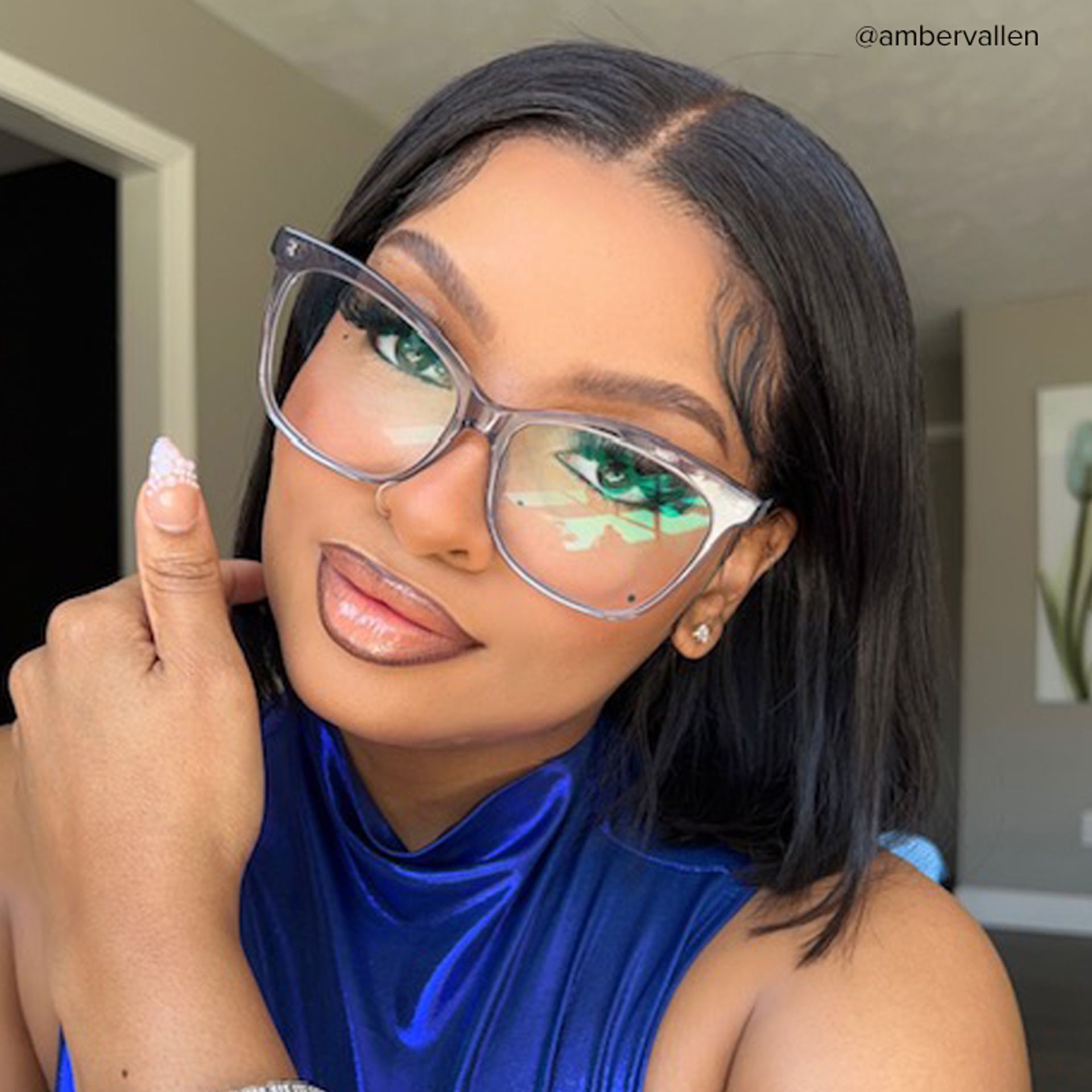 Alfred Butterfly Gray Frame Glasses | ZEELOOL UK6