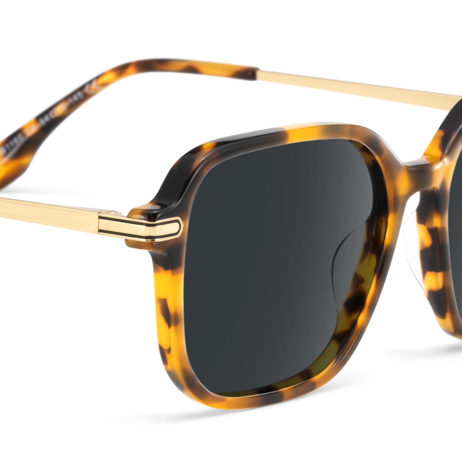 Jetson Tortoise Rectangle Sunglasses Online | ZEELOOL UK4