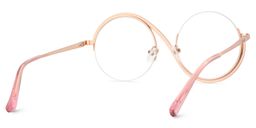 Jaila Pink Round Glasses4