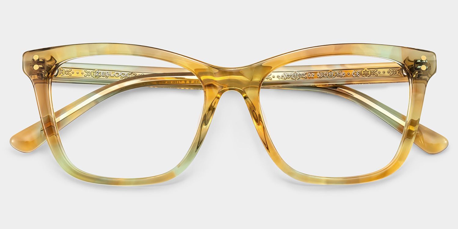 Tyler Floral Prescription Tortoise Square Glasses | ZEELOOL2