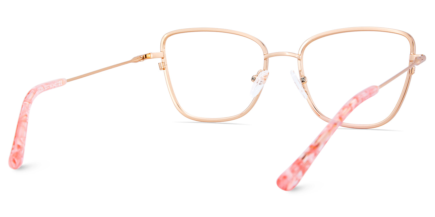 Rose Gold Metal Glasses Frames5