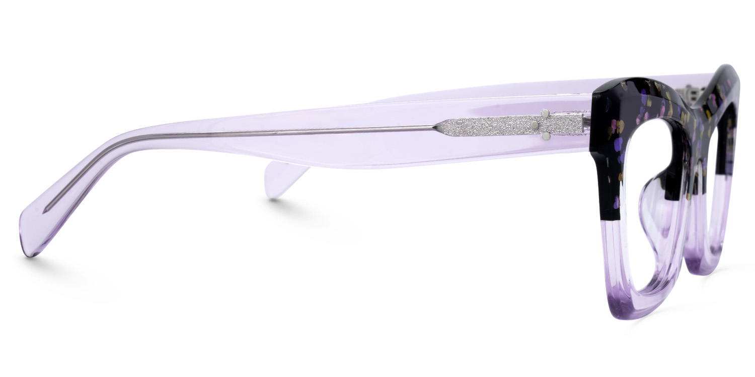 New Arrival Black and Purple Glasses for Benitez Frame | ZEELOOL UK2