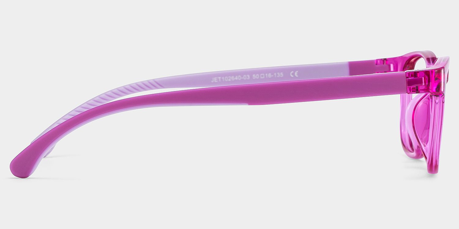 Robin Rectangle Pink Frame Eyeglasses for Pre-tweens3